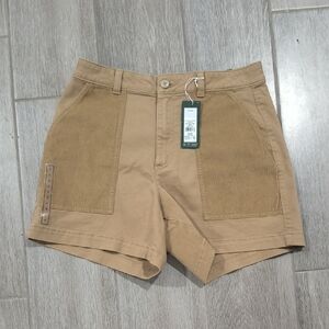 Bnwt Alpine Design High Waisted Tan Shorts With Corduroy Pockets